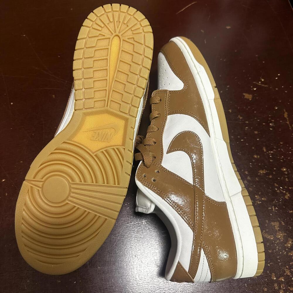 Nike Dunk Low LX 'Ale Brown Ostrich' Sail FJ2260-001 Women's 13 Men's 11.5 - Picture 5 of 7